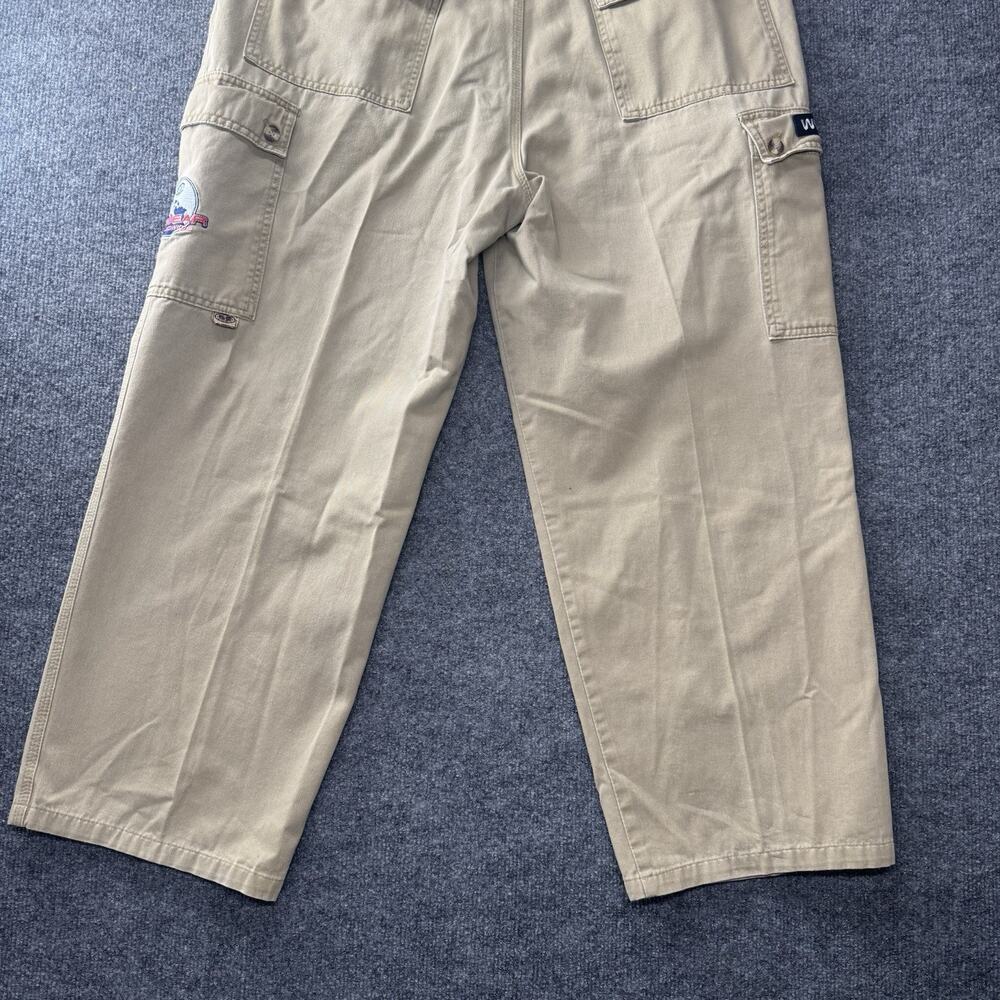 Vintage Wu Wear Jeans WuTang Pants Khaki Baggy Cargo Pants Streetwear 36x32 Rare - Picture 8 of 14
